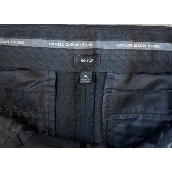 Express Editor Dress Pants Lot Size 4L Black Brown - Picture 4 of 9